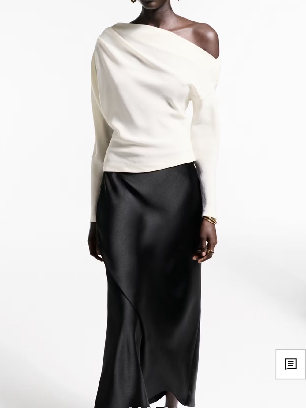 ASYMMETRICAL BLOUSE WITH RUCHED DETAIL